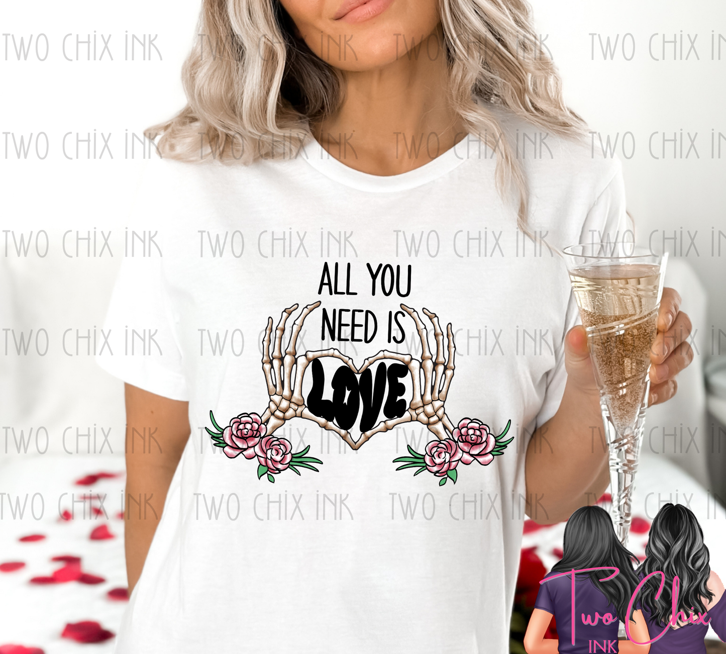 All You Need Is Love Valentine Graphic Tee & Sweatshirt