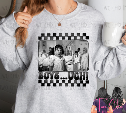 Boys Ugh Valentine Graphic Tee & Sweatshirt