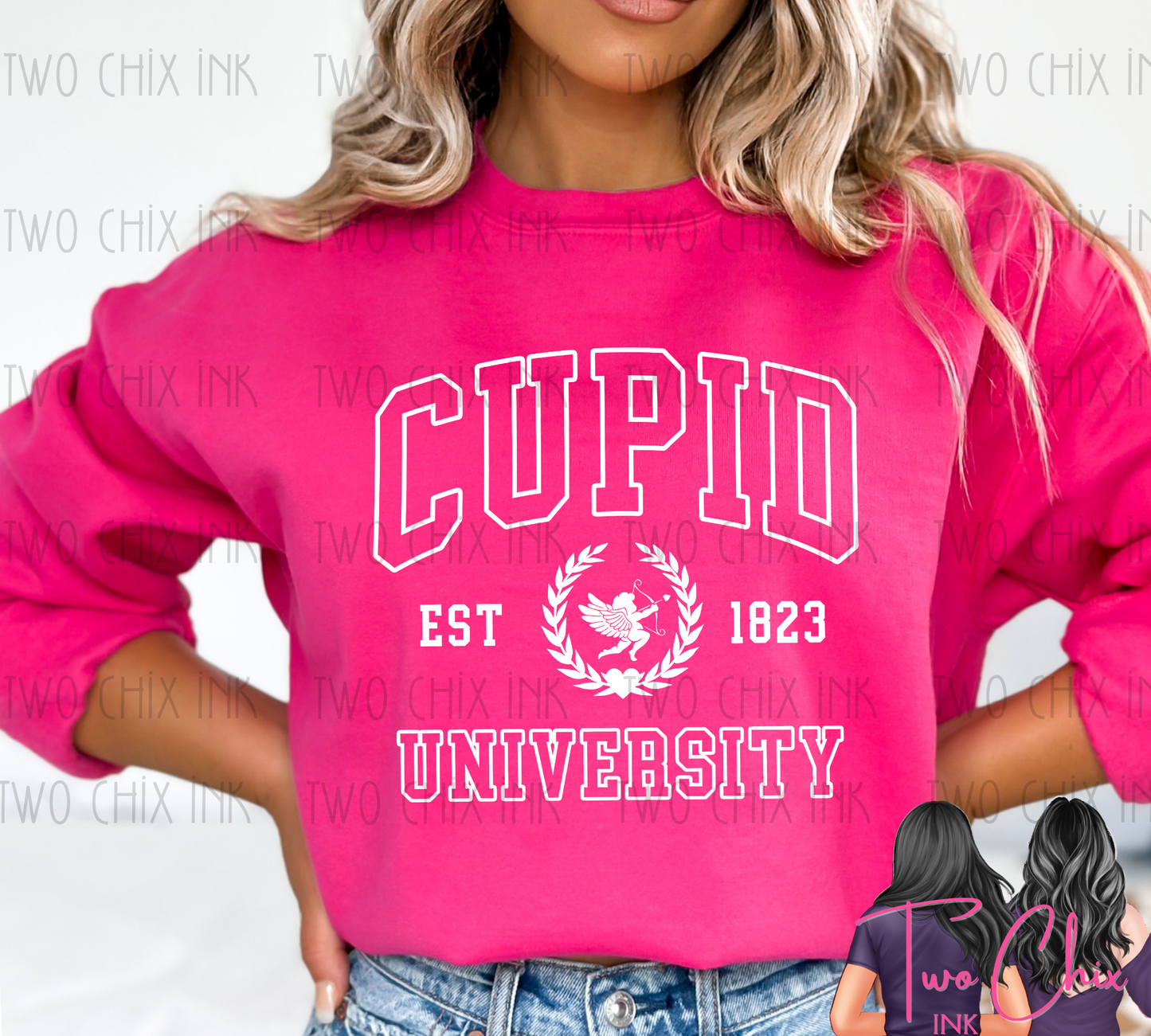 Cupid University Valentine Graphic Tee & Sweatshirt