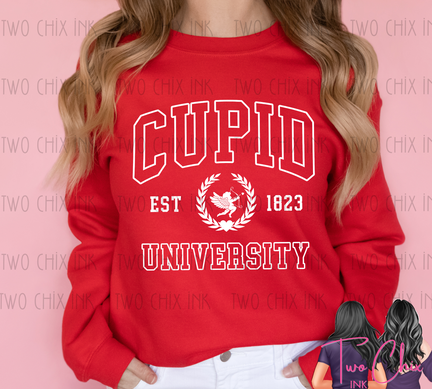 Cupid University Valentine Graphic Tee & Sweatshirt