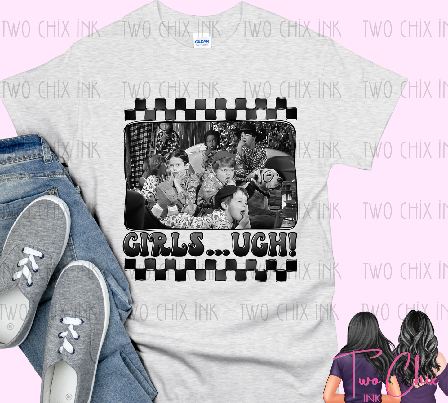 Girls Ugh Valentine Graphic Tee & Sweatshirt