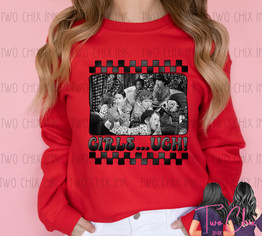 Girls Ugh Valentine Graphic Tee & Sweatshirt