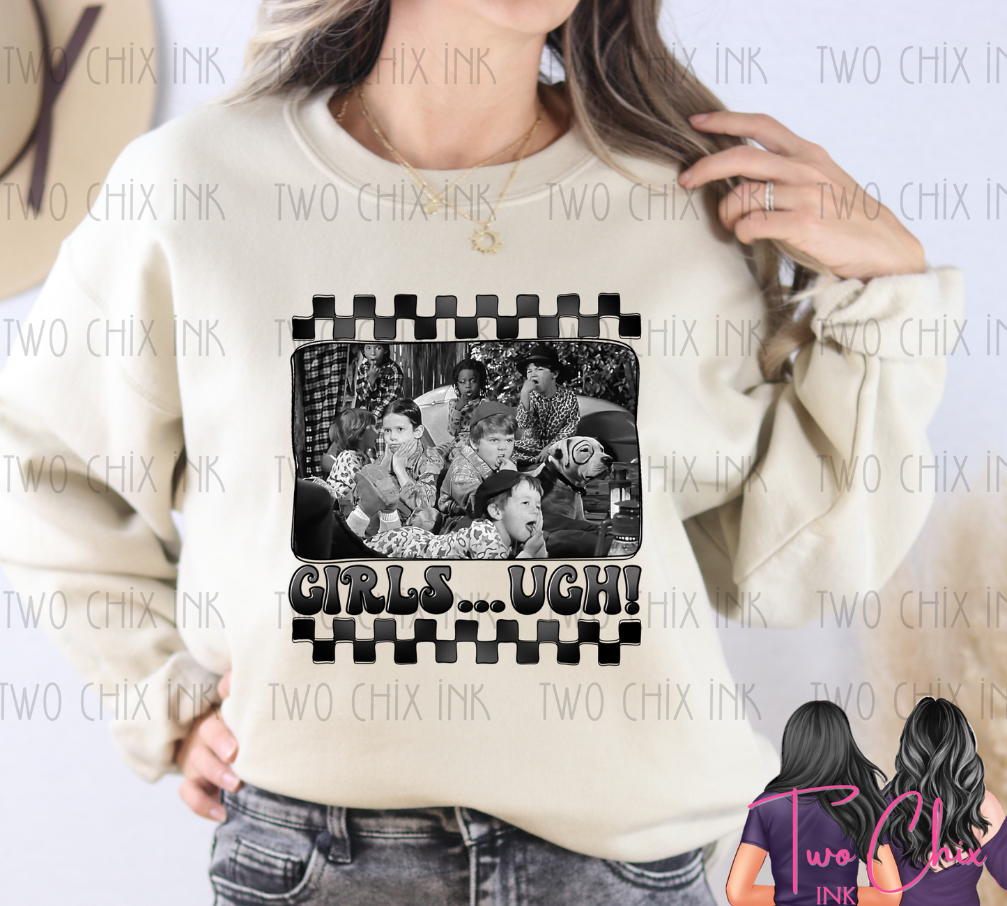 Girls Ugh Valentine Graphic Tee & Sweatshirt