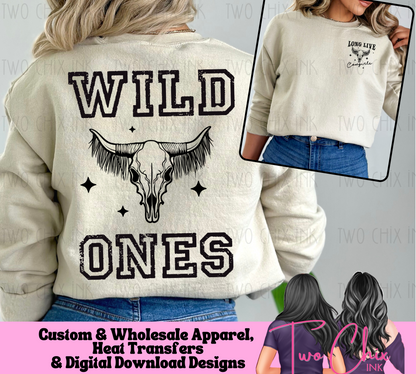 Wild Ones Long Live Cowgirls Fringed Sweatshirt Faux Fringe Design Sand Sweater