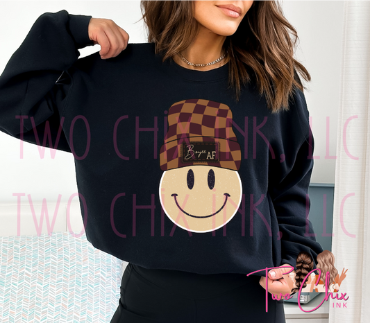 Boojee AF Smiley Ready to Press Heat Transfer | DTF | Sublimation