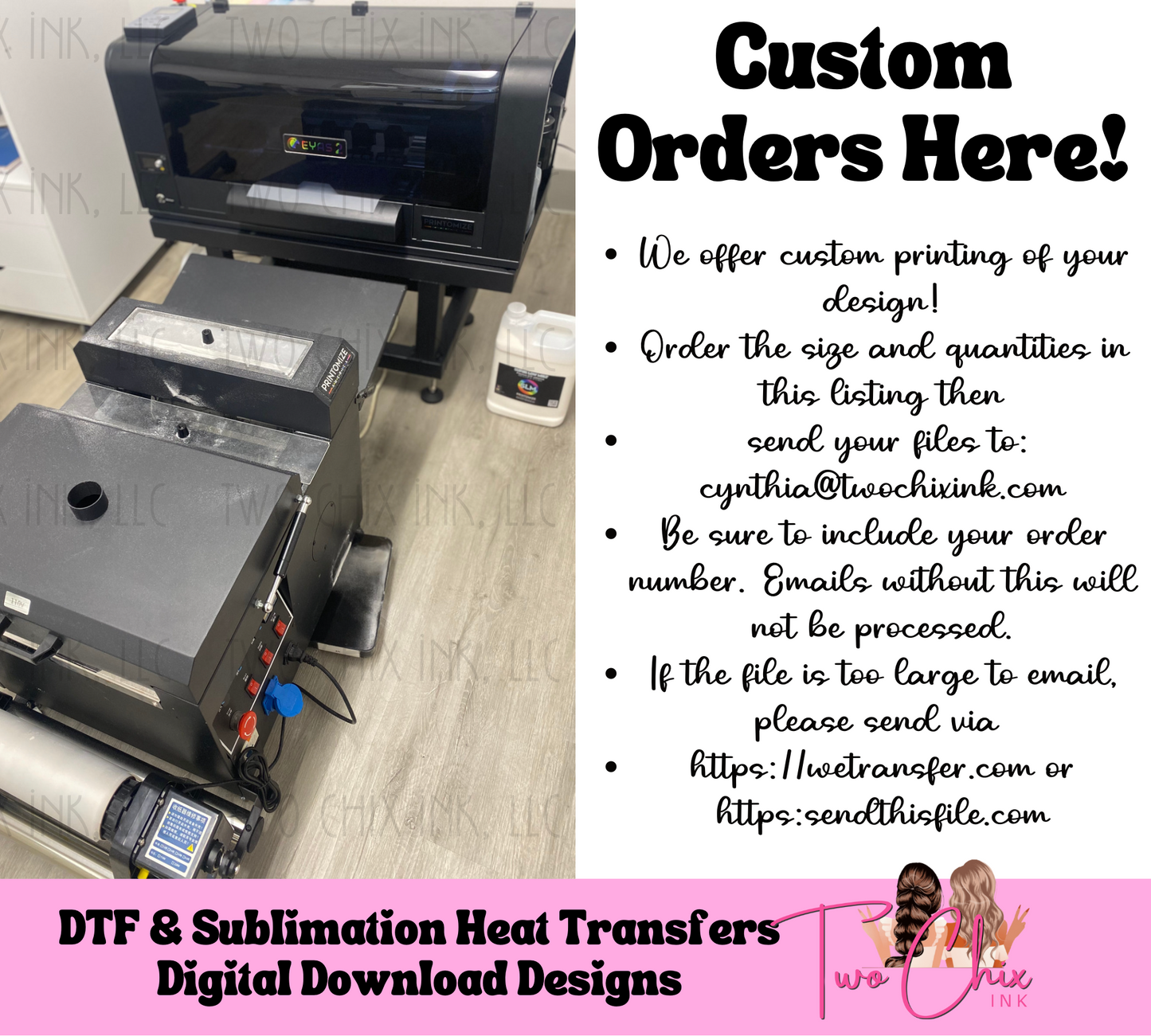 Custom DTF Transfers for Personalized Tees from Infant to Adult Sizes with Pocket and Sleeve Options