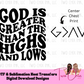 God is Greater Ready For Press DTF Heat Transfer Sublimation Design