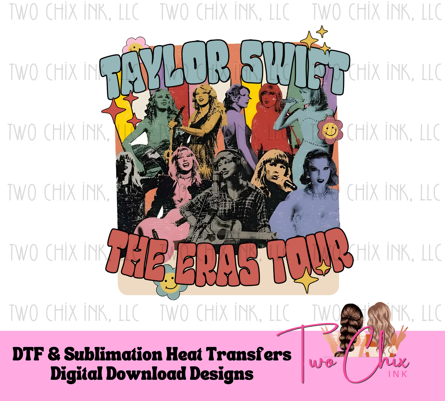Be Swift with this Retro Style Concert Design DTF Ready to Press Heat Transfer