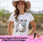 Here for the Boos Halloween Ghost Country Cowboy DTF Ready to Press Heat Transfer | DTF Clear Film Sublimation